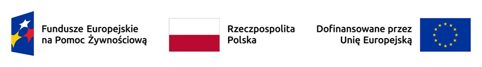 logo pomoc żywnościowa, flaga polski, flaga unii europejskiej